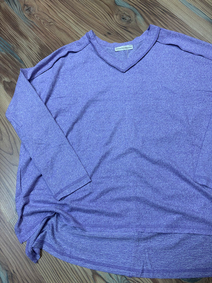 Lavender Softy Hacci Long Sleeve
