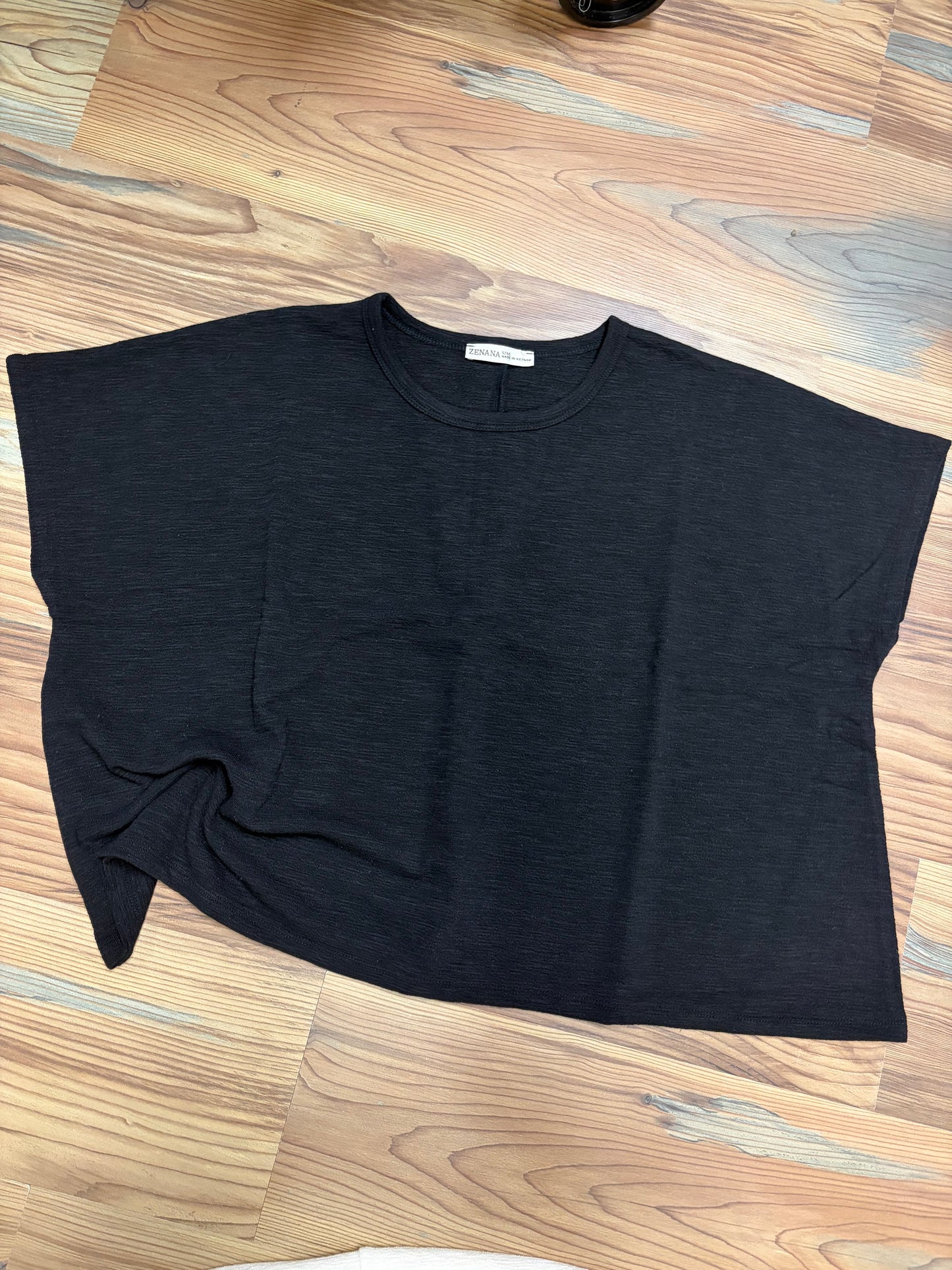 Black Cotton Slub