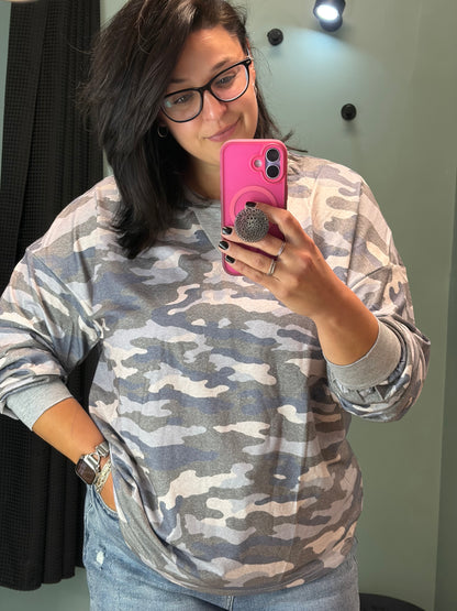Camo Crew Long Sleeve