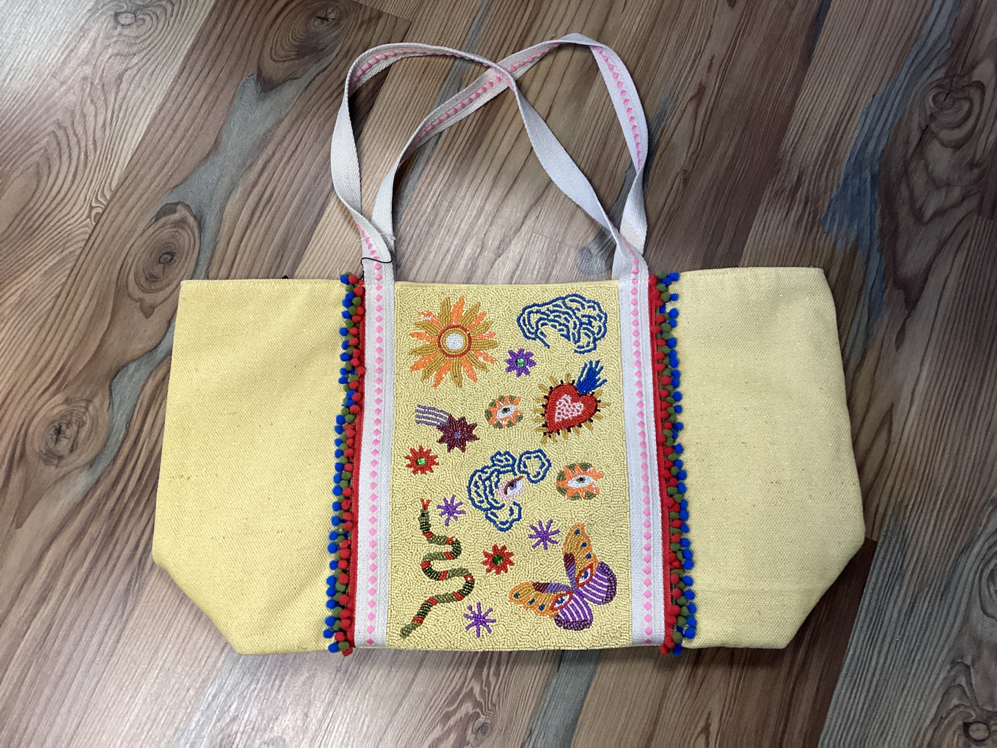 Whimsical Large Beaded Tote