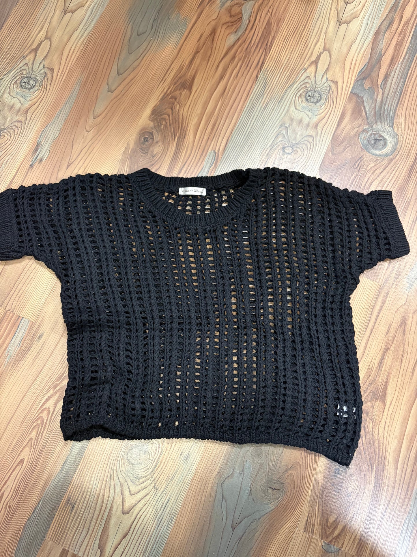 Black Net Top