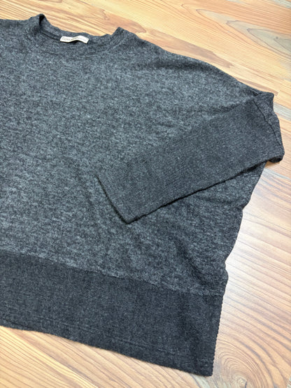 Black Brushed Melange Dolman