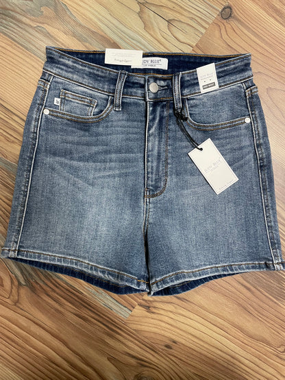 Judy Blue Medium Wash High Waist Shorts