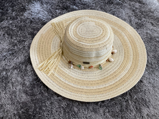 Two Tone Shell Floppy Hat