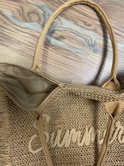 Brown Summer Shimmer Tote