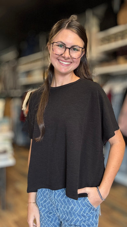 Black Cotton Slub