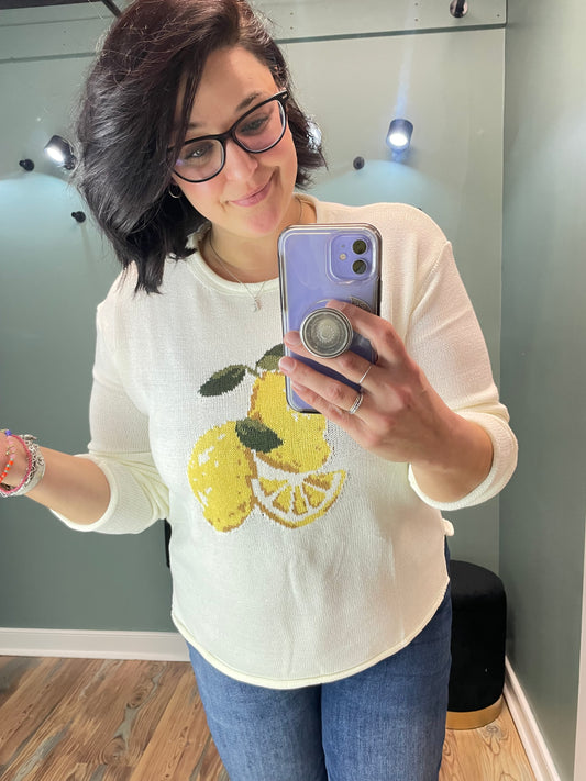 Cream Lemon Knit