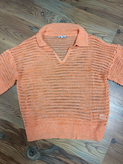 Cantaloupe Collared Knit