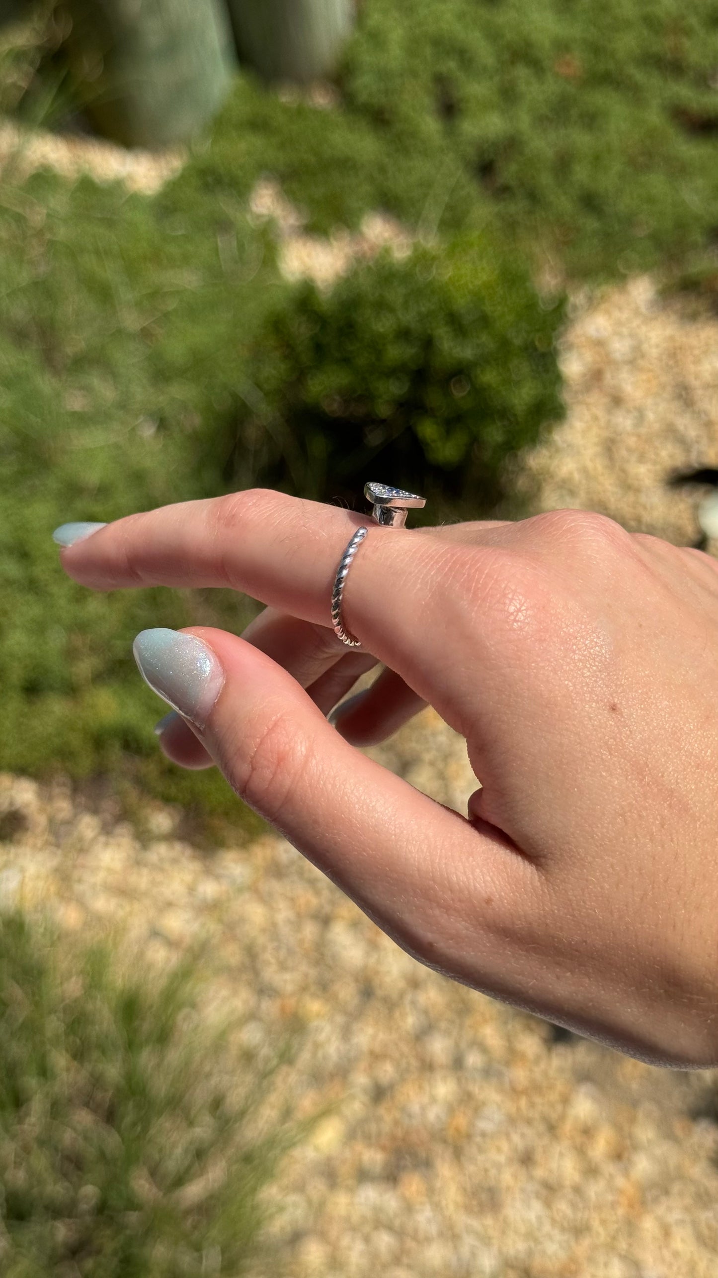 Sterling Evil Eye Fidget Ring