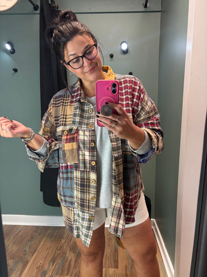 Color Block Flannel