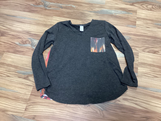 Charcoal Multi Back Long Sleeve