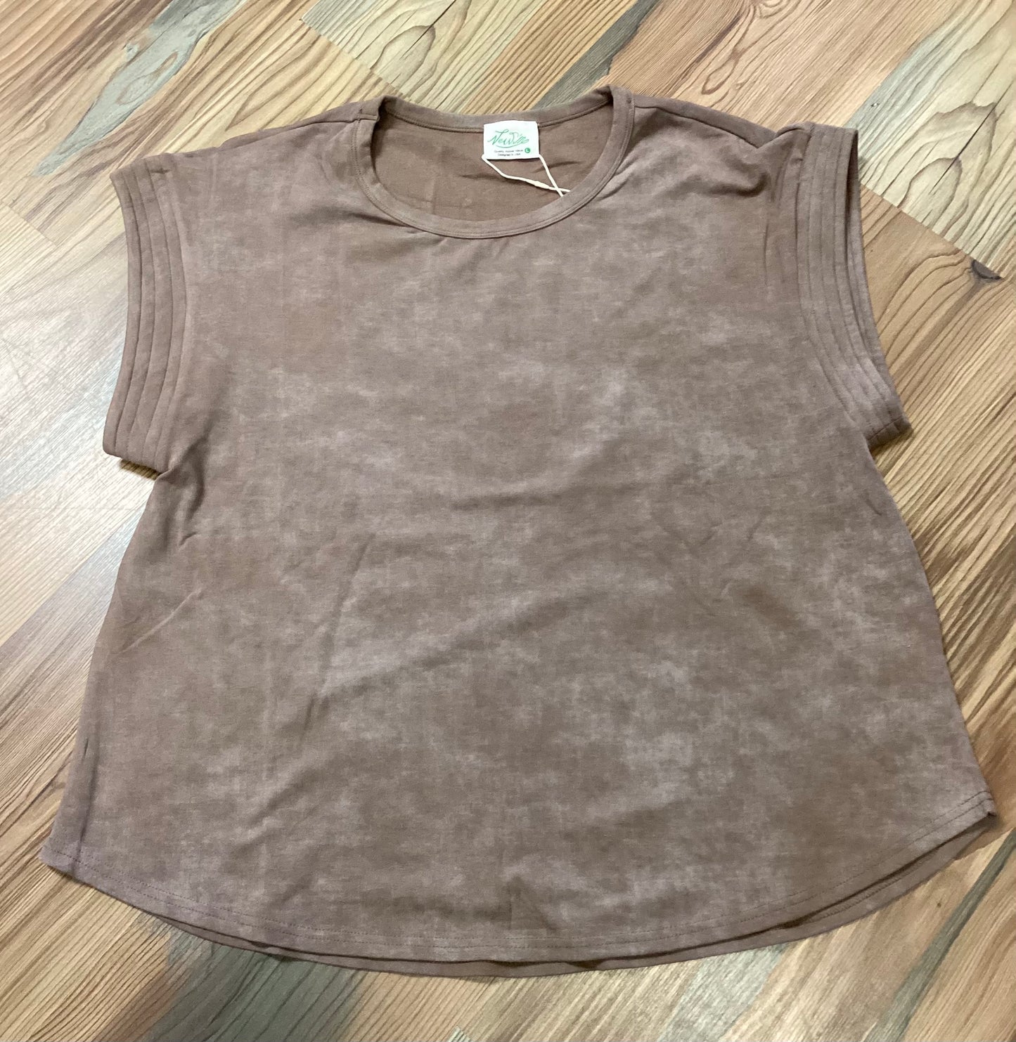 Taupe Mineral Wash Tee