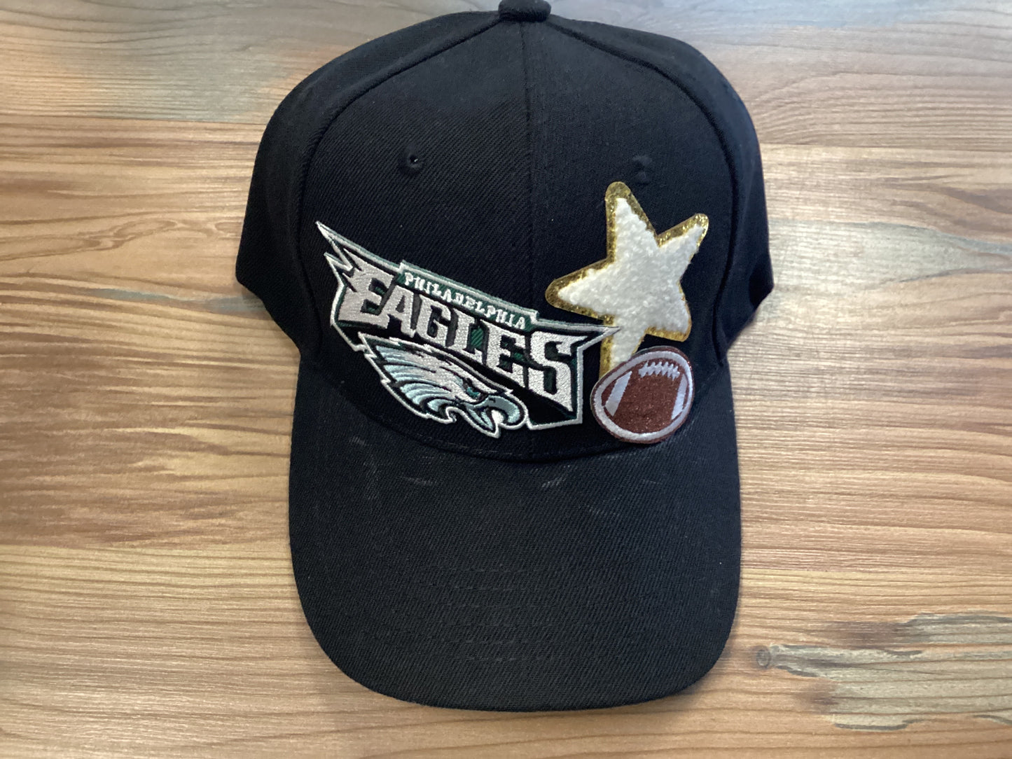 Black Custom Football Hat