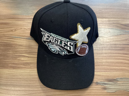 Black Custom Football Hat
