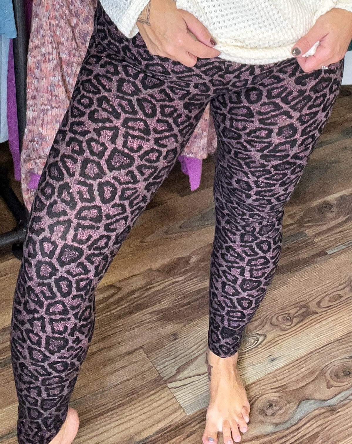 Berry Leopard Leggings