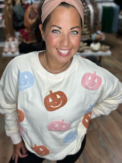 Cream Pumpkin Pullover