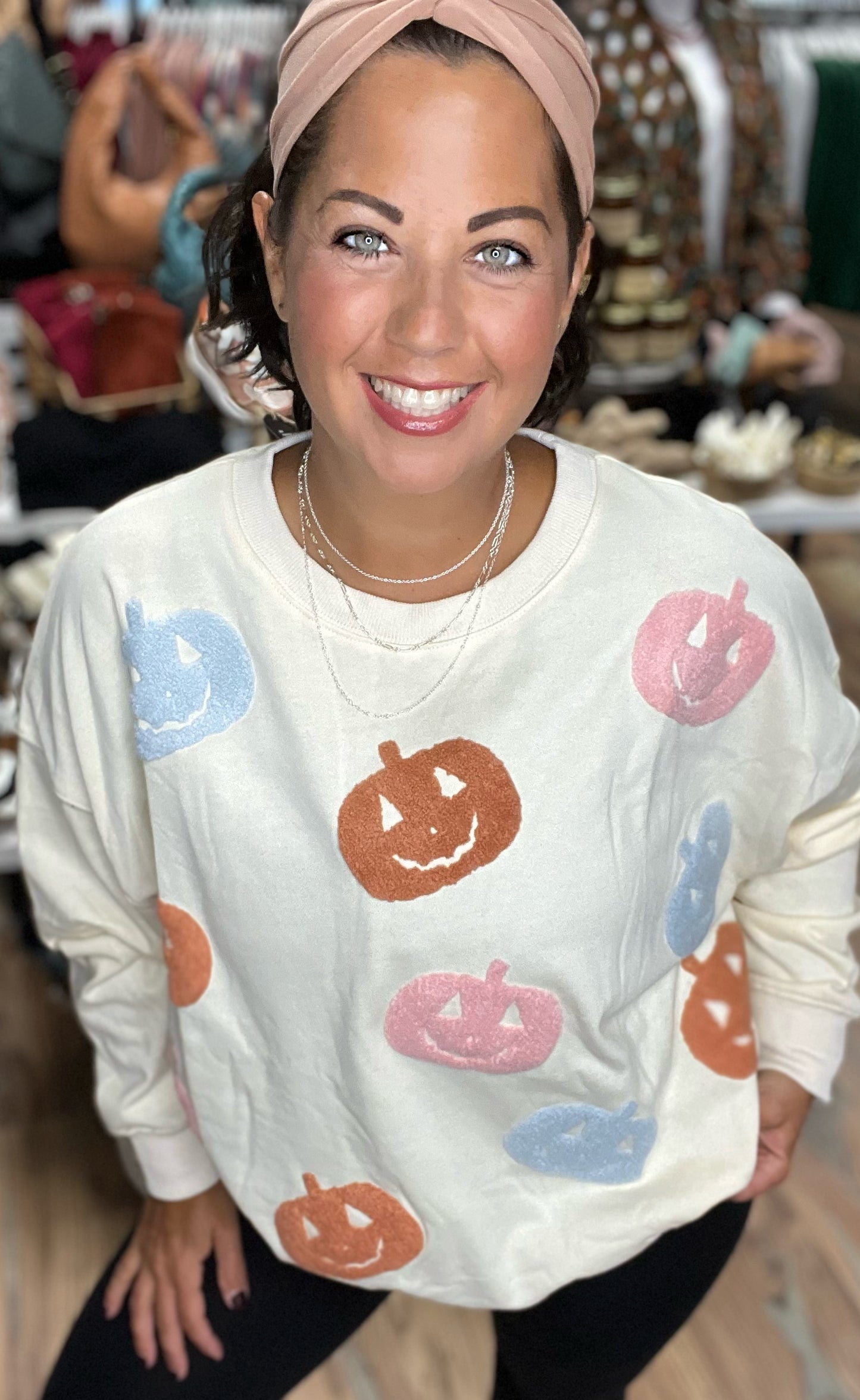 Cream Pumpkin Pullover