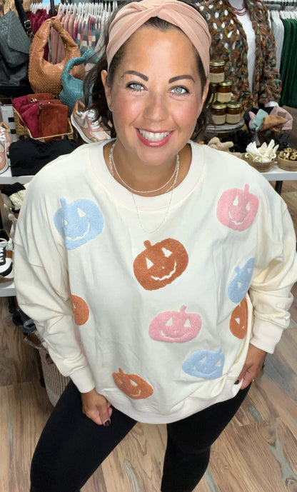 Cream Pumpkin Pullover