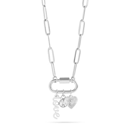 Carabiner Paperclip Charm Necklace