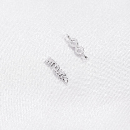 Silver Mom Script Charm