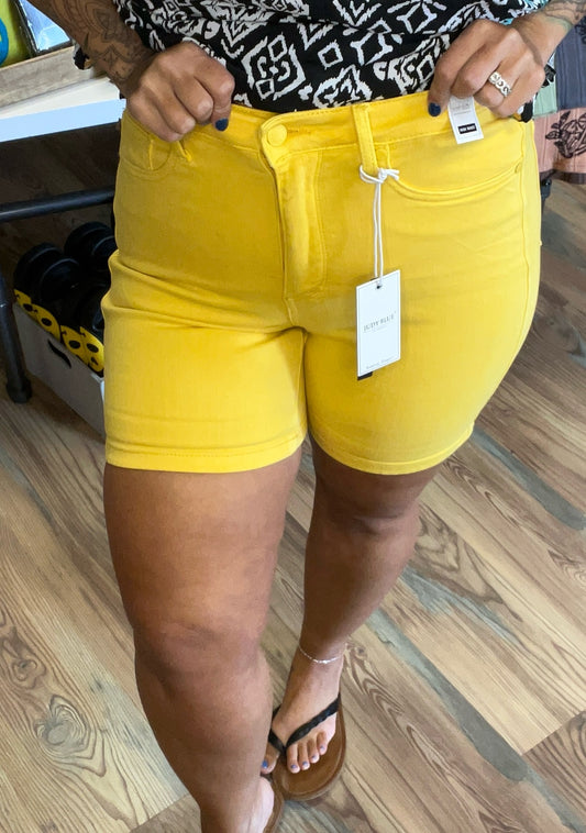 Judy Blue Yellow Shorts