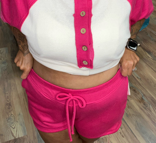 Hot Pink Lounge Shorts