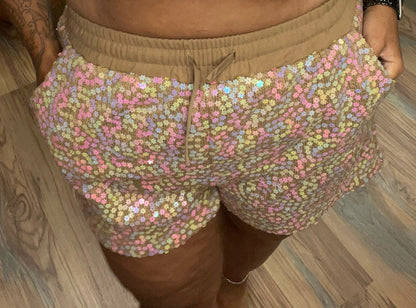 Floral Sparkle Shorts